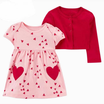 Pink/red Dress 2pc