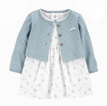 Blue/white Dress 2 pc