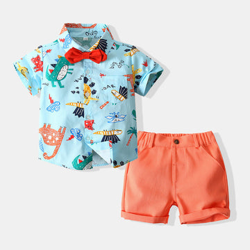 Cute Animal Print Shirt & Shorts