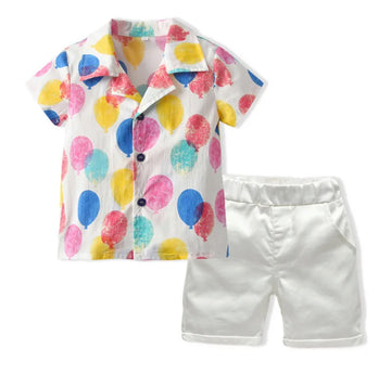 Balloon Button Up And Short Set