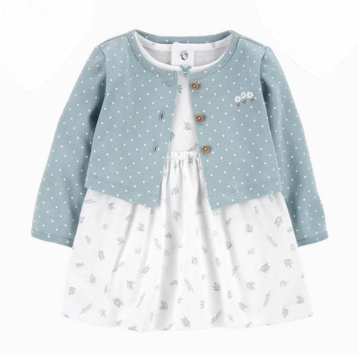 Blue/white Dress 2 pc