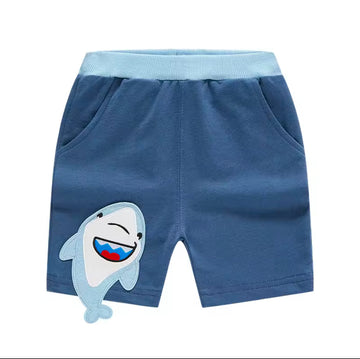 3D Dinasour and Whale Short Pants